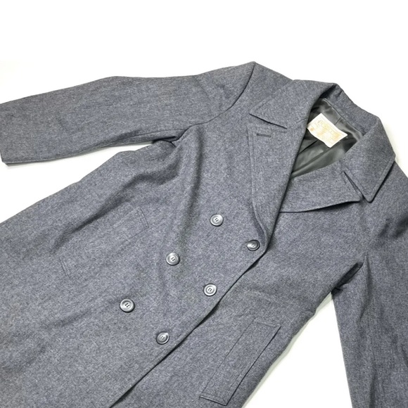Pendleton Coat Women’s Size 12 100% Virgin Wool Long Gray Vintage - Picture 4 of 13